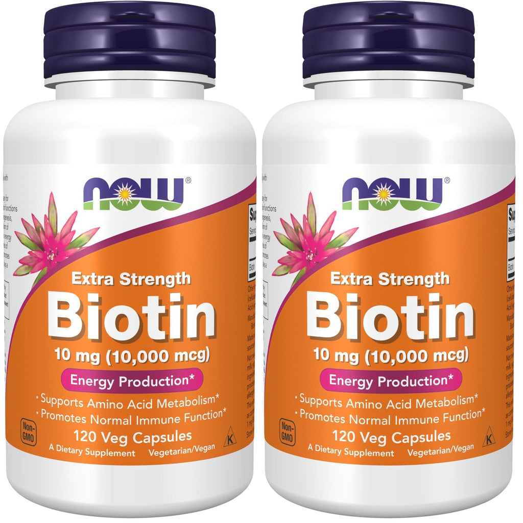 NOW Foods Supplements, Biotin 1,000 mcg, Amino Acid Metabolism*, Energy Production*, 100 Capsules