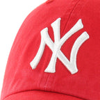 MLB New York Yankees Men's '47 Brand Clean Up Cap, Red, One-Size
