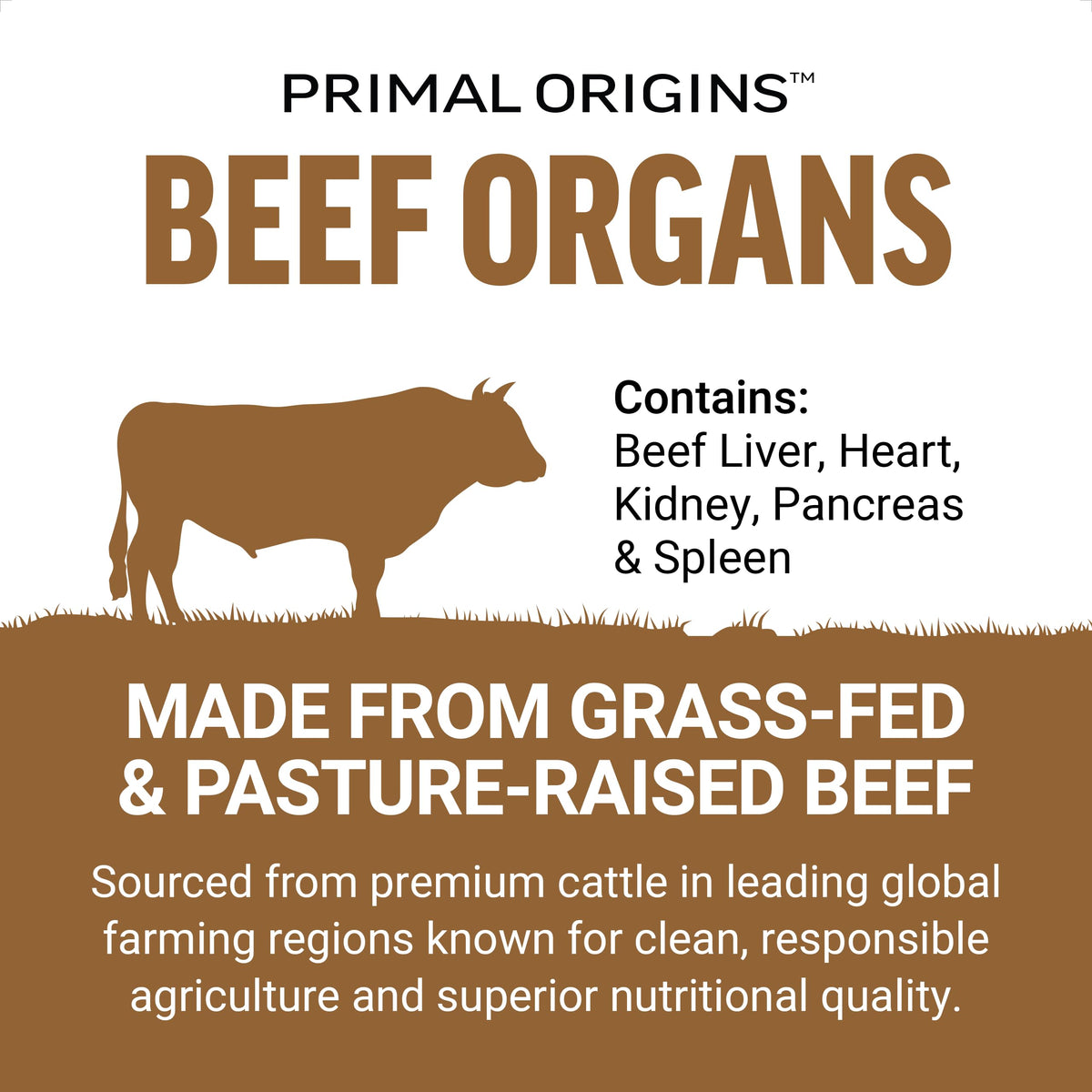 Force Factor Primal Origins Grass-Fed Beef Organs Supplement