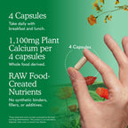 Garden of Life Raw Calcium Supplement for Women and Men - Vitamin Code Made from Whole Foods with Magnesium, K2, Vitamin D3 and Vitamin C plus Probiotics for Digestion, 120 Capsules