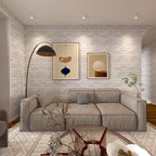 Buy now Cohoo Home Brick Wallpaper Peel and Stick Contact Paper 120inL 18inW Faux 3D Brick Contact Paper for Walls White Gray Grey Self Adhesive Removable Wallpaper Backsplash Bedroom Wall Sticky Waterproof at indiglob india