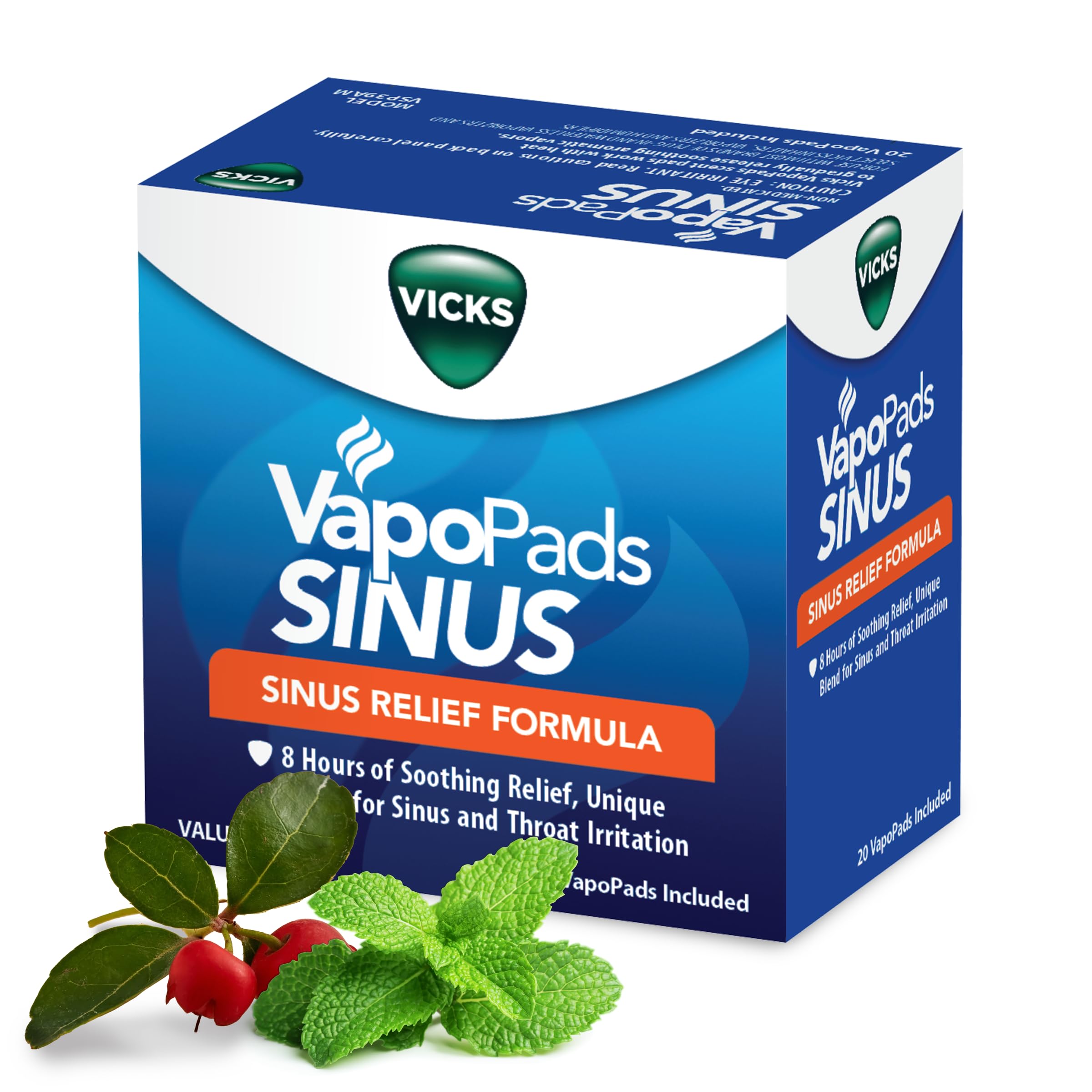 Buy now Vicks VapoPads Sinus Relief Formula - Vapor Pads Refill for Vicks Humidifiers and Steam Inhalers, Scent Pads for Sinus Congestion and Throat Irritation, 20-Pack, Box Color May Vary at indiglob india