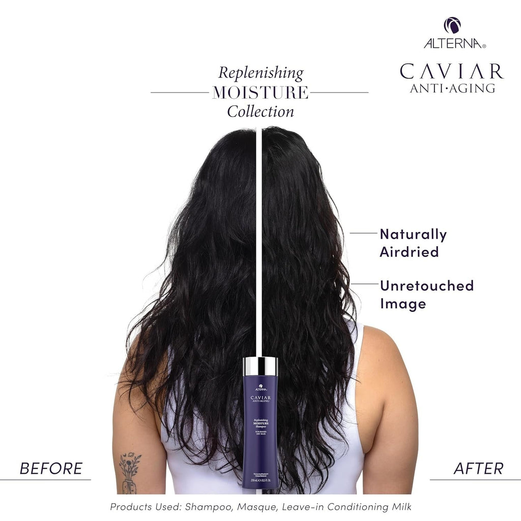 Buy now CAVIAR Anti-Aging Replenishing Moisture Shampoo | For Dry, Brittle Hair | Protects, Restores & Hydrates | Sulfate Free at indiglob india