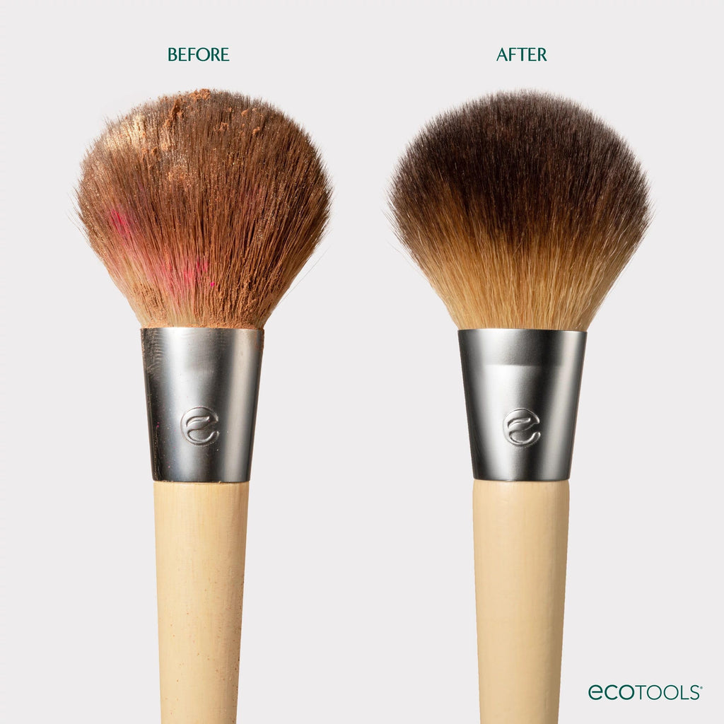 EcoTools Makeup Brush Cleanser + Sponge Shampoo, Fragrance-Free, 8 Fl Oz | Cleaner brushes and sponges, makeup brush soap for daily washing, beauty blender cleaner, plant based, sulfate free