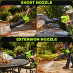 Cordless Leaf Blower Lightweight Handheld Blowers for Lawn Care, Green