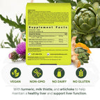 NEW NORDIC Active Liver Daily Support Supplement 90-Day Supply - 90 Tablets | Includes a supply of daily liver supplements, featuring a botanical blend of milk thistle and artichoke in a tablet format