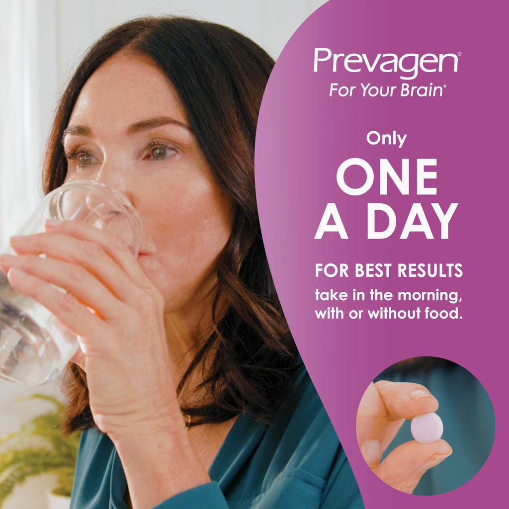 Prevagen Extra Strength Mixed Berry Chewables with Storage Box, 1-Pack | For Your Brain, 1 Month Supply, 20mg Apoaequorin, 50mcg Vitamin D3, 30 Tablets per Bottle