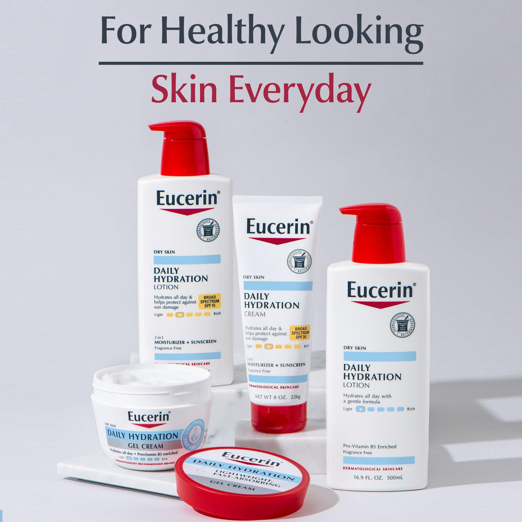 Buy now Eucerin Daily Hydration Broad Spectrum SPF 30 Sunscreen Body Cream for Dry Skin, Fragrance Free Sunscreen Moisturizer, 8 Oz Tube at indiglob india