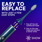 Snow Toothbrush Refill Head for LED Electric Toothbrush, Gen 1, Blue