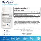 BIOTICS RESEARCH Mg-Zyme™ Triple Magnesium Complex 100 mg - 100 Capsules