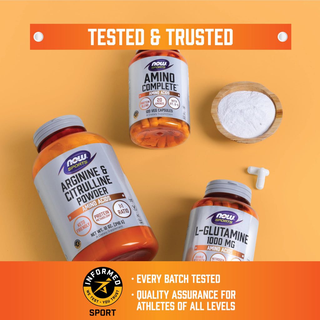Now Sports Nutrition, Amino Complete, Protein Blend with 20 Aminos and B-6, 120 Veg Capsules