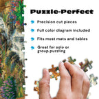 Buy now Buffalo Games - Alpine Serenity - Chuck Pinson - 1000 Piece Autumn Jigsaw Puzzle for Adults - Fall Mountain Cabin Scene - Challenging Puzzle for Game Nights - Finished Size 26.75 x 19.75 - Made in USA at indiglob india