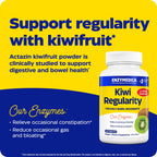 Enzymedica Kiwi Regularity, Daily Digestion Support - 30 Chewable Tablets