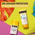 Buy now Neutrogena Sheer Zinc Oxide Kids Mineral Sunscreen Stick, Broad Spectrum SPF 50+ & UVA/UVB Protection & Water Resistant with Residue-Free, No-Mess Application, Oil- & Paraben-Free, 1.5 oz at indiglob india