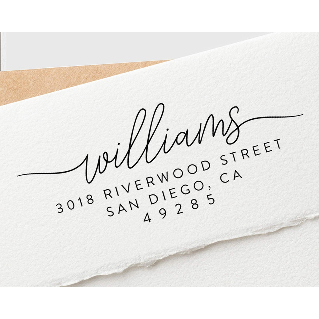 Stamp by Me | Custom Return Address Stamp - Up to 3 Designs to Choose | Personalized Self-Inking Stamp | Personalise Address Marker | Marks for Mailing | Custom Marker Self Ink
