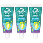 Tom's of Maine Toddler Fluoride Free Toothpaste, Mild Fruit, 3 Pack, 1.75oz