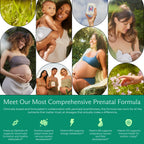 Needed. Prenatal Multivitamin with Citrus Scent Insert, 30 Day Supply | Complete Prenatal Multi For Before, During, & After Pregnancy, 26 Optimal Nutrients Including Choline, Vitamin B, & Folate