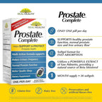 Real Health Prostate Complete, Saw Palmetto Formula - 30 Count (2 Pack) | Prostate Health Supplements for Men, Formula for Healthy Bladder and Urinary Support, with Lycopene, Resveratrol, Selenium
