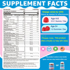 Saffron + Magnesium Glycinate+ Omega-3 - Calm Focus Gummies for Kids 4+, Saffron Extract Supplement w/L-Theanine, Holy Basil, Rosemary, B6, B9,B12, D3 for Happy Mood, Cognition, Nerve, Sugar Free