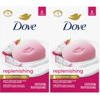 Dove Beauty Bar Soap , Glacial Water & Avocado Oil, I 6 Count 3.75 oz | Hydrating beauty bar with glacial water and avocado oil for refreshed, soft and healthy-looking skin
