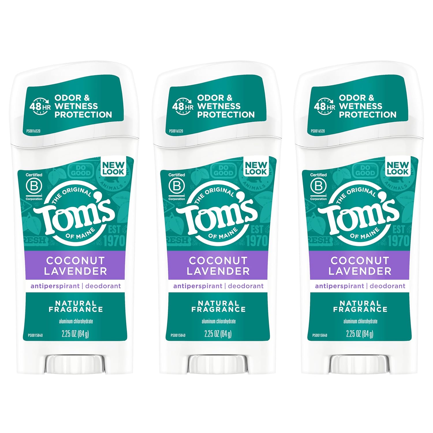 Buy now Tom's of Maine Long-Lasting Aluminum-Free Natural Deodorant for Women, Tea Tree, 2.25 oz (Pack of 3) (Packaging May Vary) 2.25 Ounce (Pack of 3) Wild Lavender at indiglob india