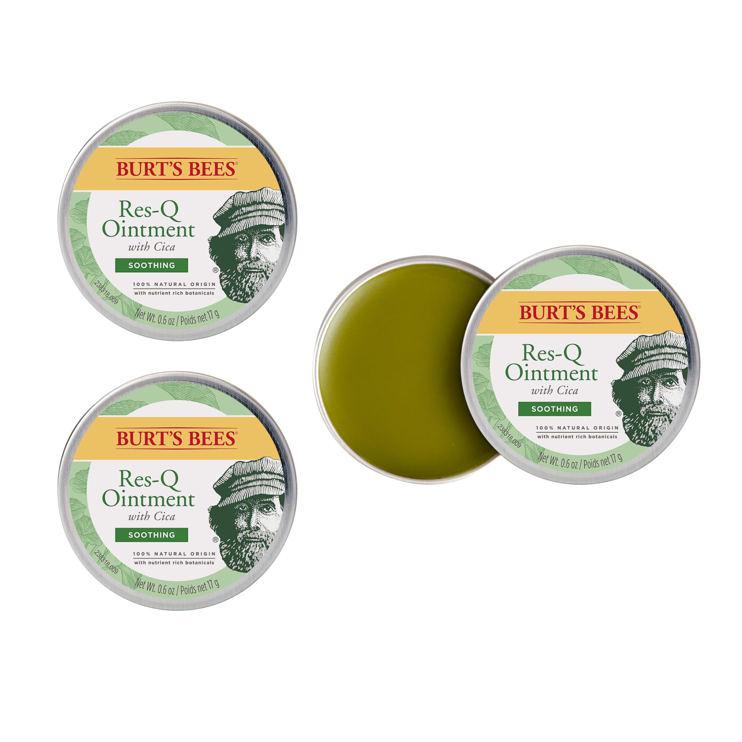 Buy now Burt's Bees 100% Natural Multipurpose Res-Q Ointment, 0.6 Oz - Pack of 3 (Package May Vary) at indiglob india