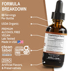 ParaGuard Cleanse Liquid Organic Detox - Organic Intestinal Guard Formula Supplement for Humans with Black Walnut Wormwood Clove & Oregano Tincture - Natural Herbal Intestine Body Gut Cleanser 2 oz