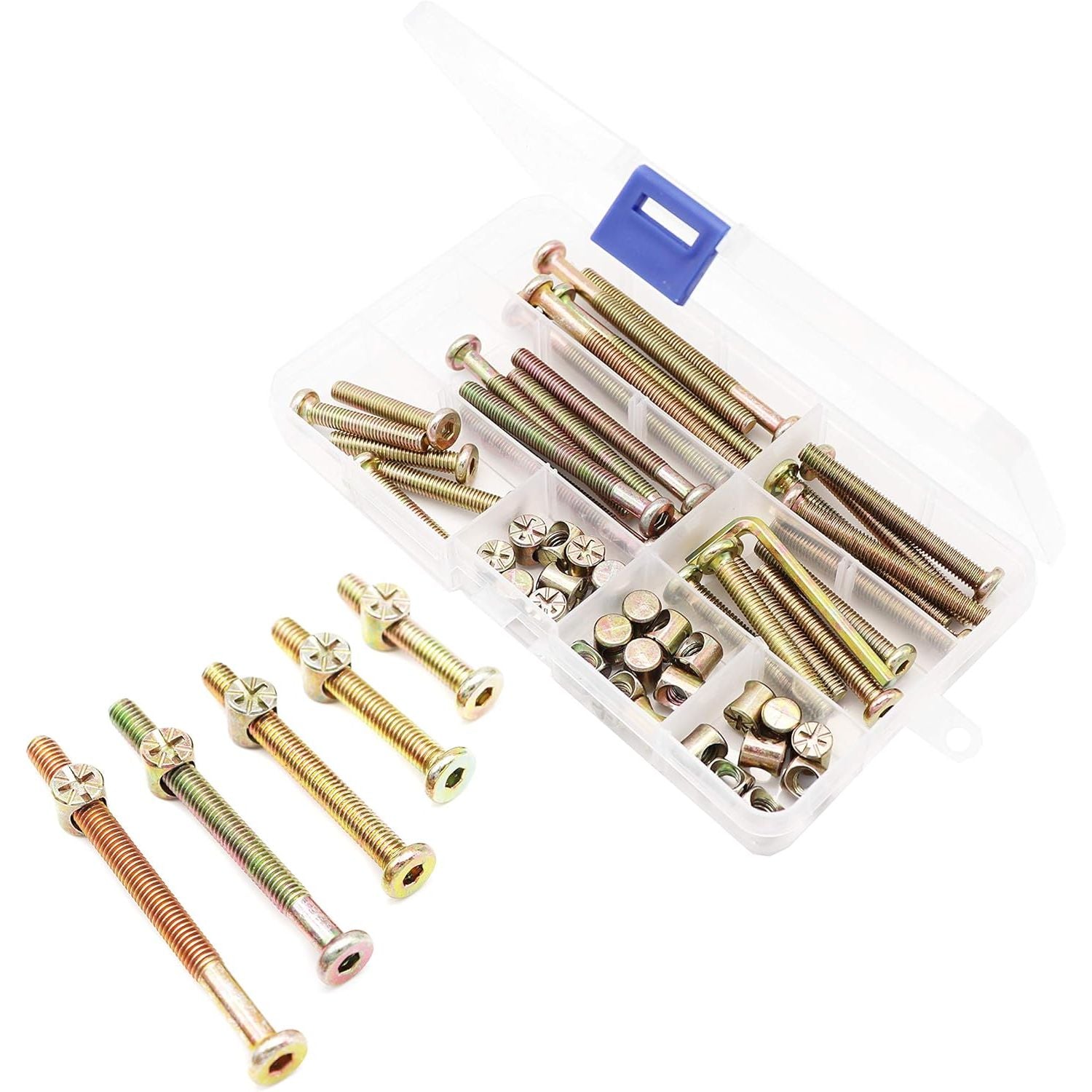 Buy now binifiMux 10-Pack M6 x 90mm Hex Allen Head Furniture Crib Baby Bed Bolt and Barrel Nuts, for Bunk Bed Chairs Cots Headboard 25-Pack M6x35 45 55 65 75mm at indiglob india
