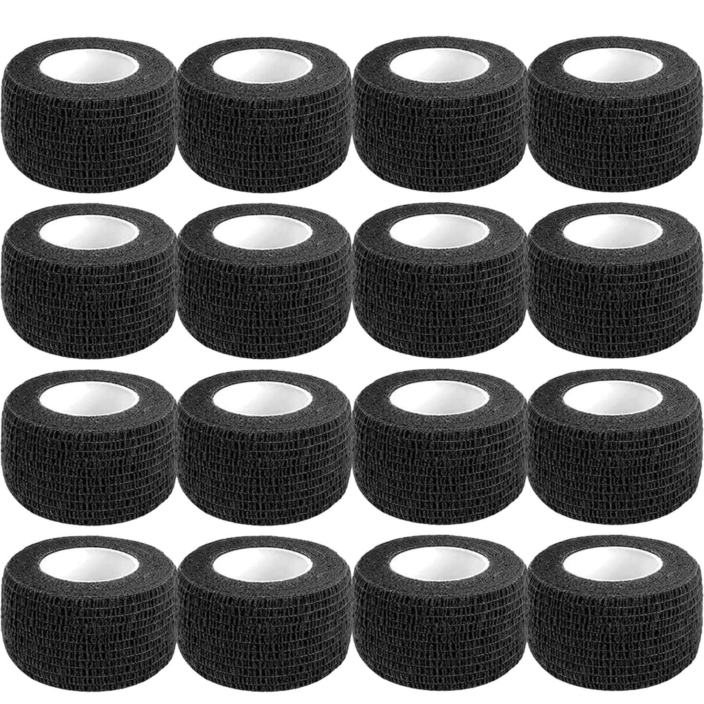 Self Adhesive Bandage Wrap,1 Inch Black Cohesive Bandages, Vet Wrap