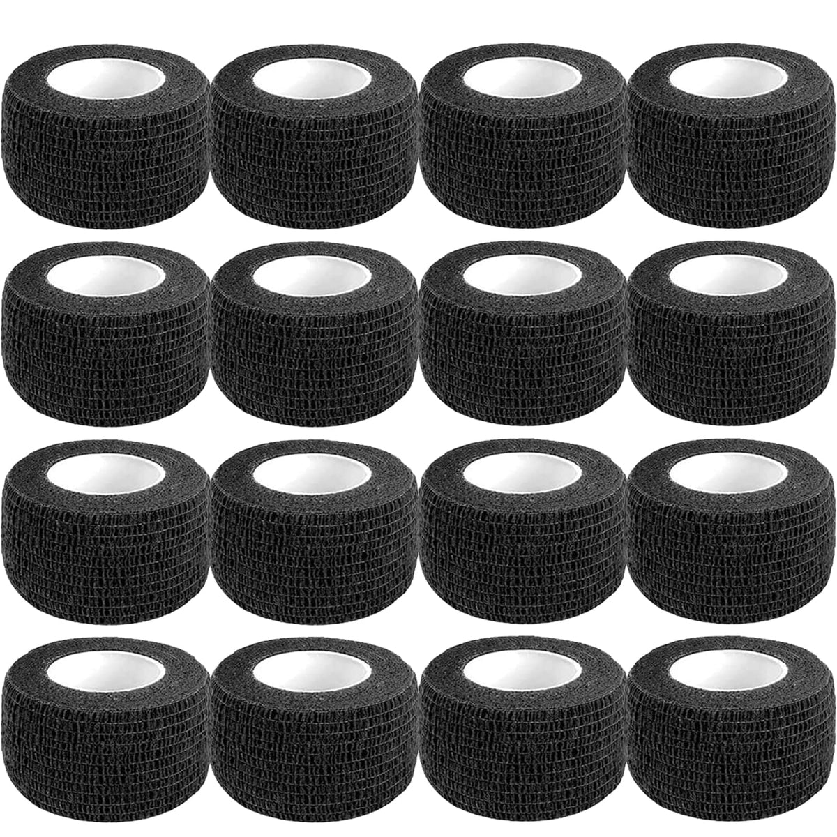 Self Adhesive Bandage Wrap,1 Inch Black Cohesive Bandages, Vet Wrap