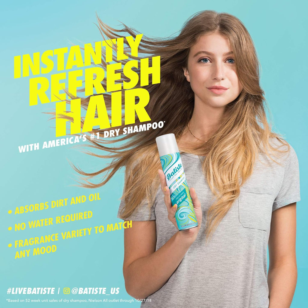 Buy now Batiste Dry Shampoo, Tropical Fragrance, 6.73 fl. oz. (Pack of 3) at indiglob india