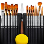 Acrylic Paint Brush Set of 16, Artist Paint Brushes for Acrylic Painting