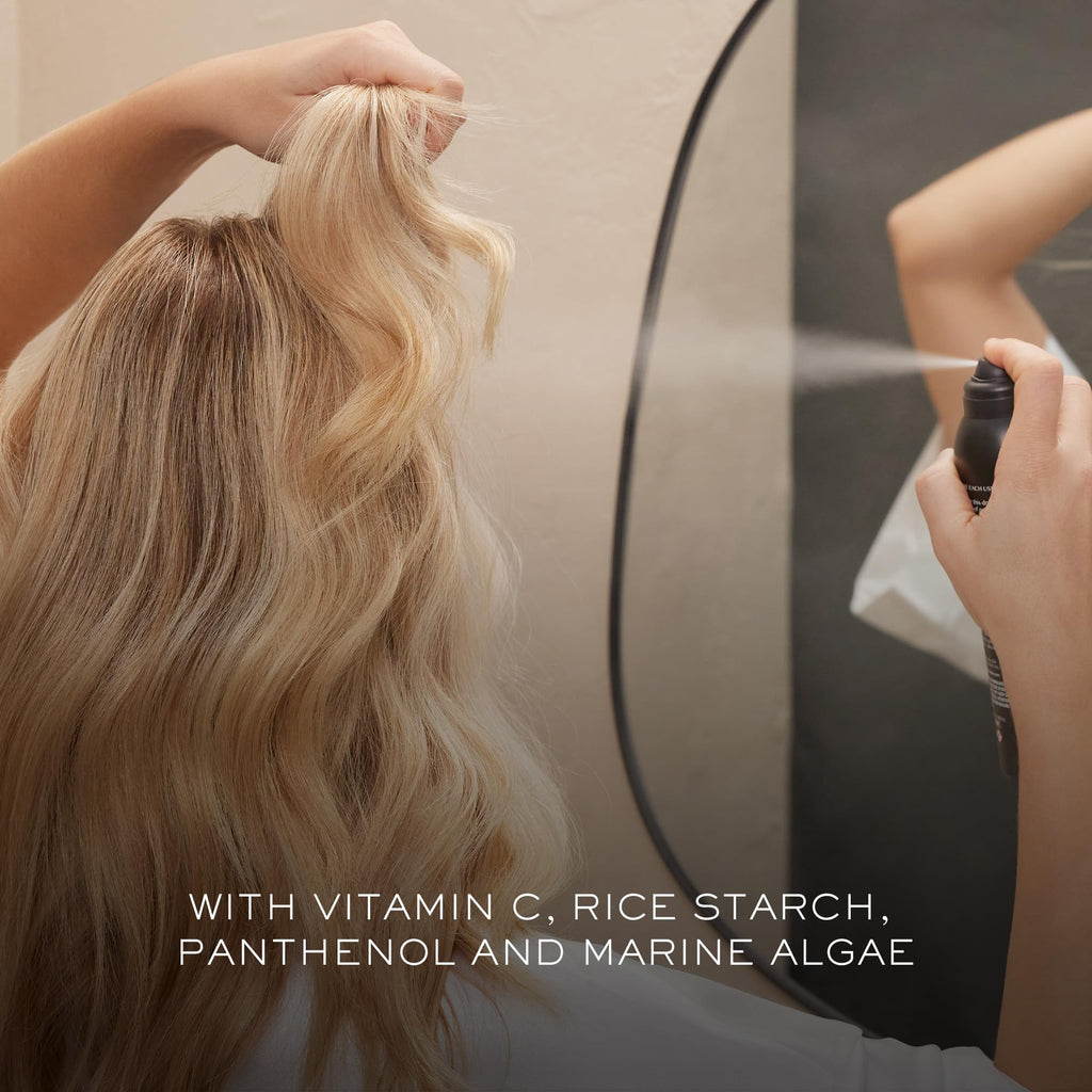 Kristin Ess Volumizing Vitamin C Dry Shampoo Spray for Oily Hair + Frizz - Oil Absorbing Style Extender with Minimal Residue - Powder Spray - Sulfate Free + Vegan + Color Safe - Fresh Pear Fragrance