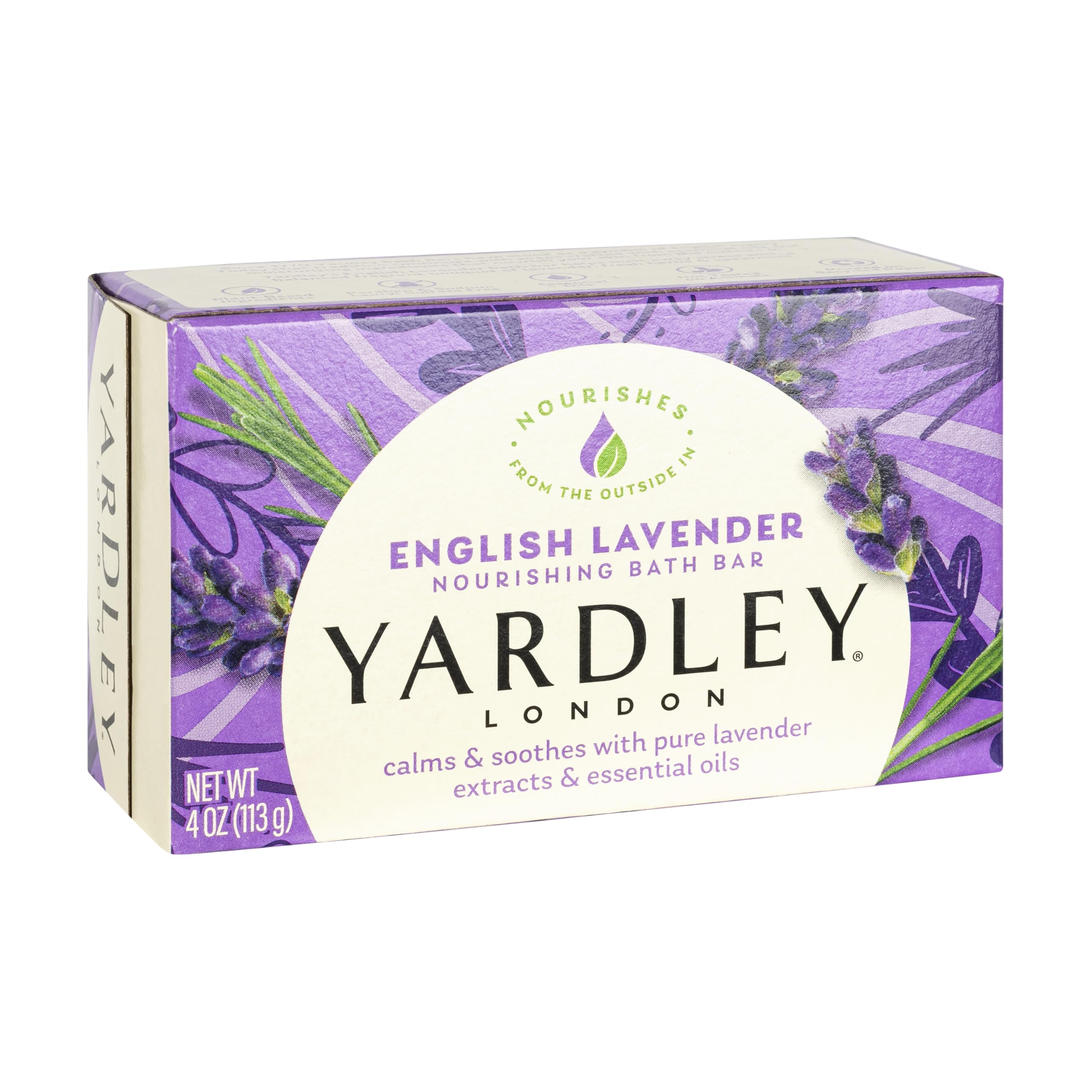 Buy now Yardley London English Lavender Naturally Moisturizing Bath Bar, 4 ounce at indiglob india