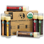 Buy now Earth's Daughter USDA Organic Lip Balm 6-Pack - Fruit Flavors, Beeswax, Coconut Oil, Vitamin E - Best Lip Repair Chapstick for Dry Cracked Lips - Moisturizing Lip Care at indiglob india