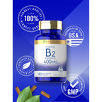 Carlyle Vitamin B-2 400mg | 180 Count | B2 Riboflavin