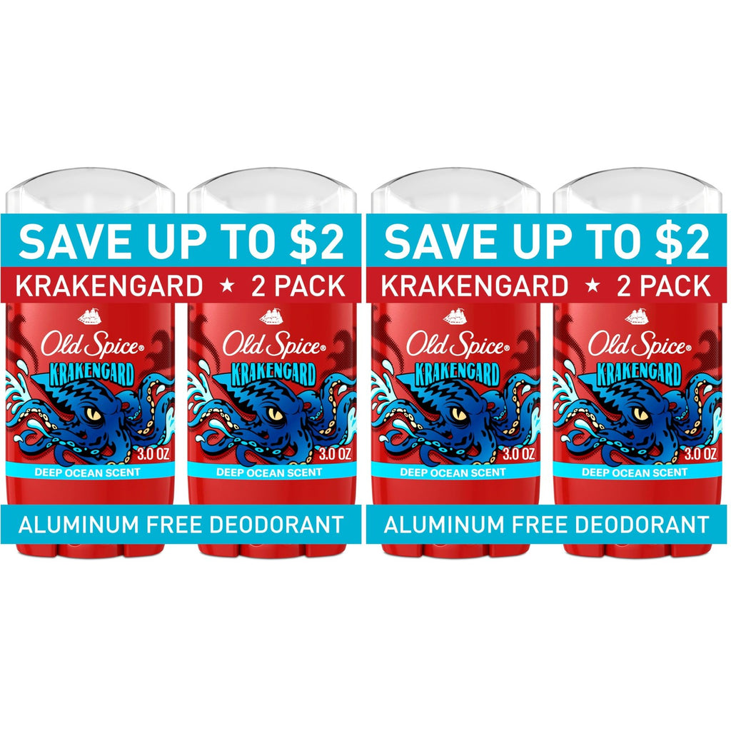 Old Spice Aluminum Free Deodorant for Men, 24/7 Long-Lasting Freshness & Scent, Long Lasting Protection to Help Fight Odors, Legendary Fragrance, Wolfthorn Sweet Citrus Scent, 3 oz (Pack of 2)