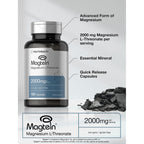 Horbäach Magtein Magnesium L-Threonate | 2000mg Supplement | 100 Capsules