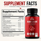 Blood Flow Care Blood Circulation & Leg Vein Support, 120 Capsules | Horse Chestnut, Cayenne Pepper, Diosmin & Butcher's Broom for Healthy Blood Flow, Vascular Function & Leg Comfort