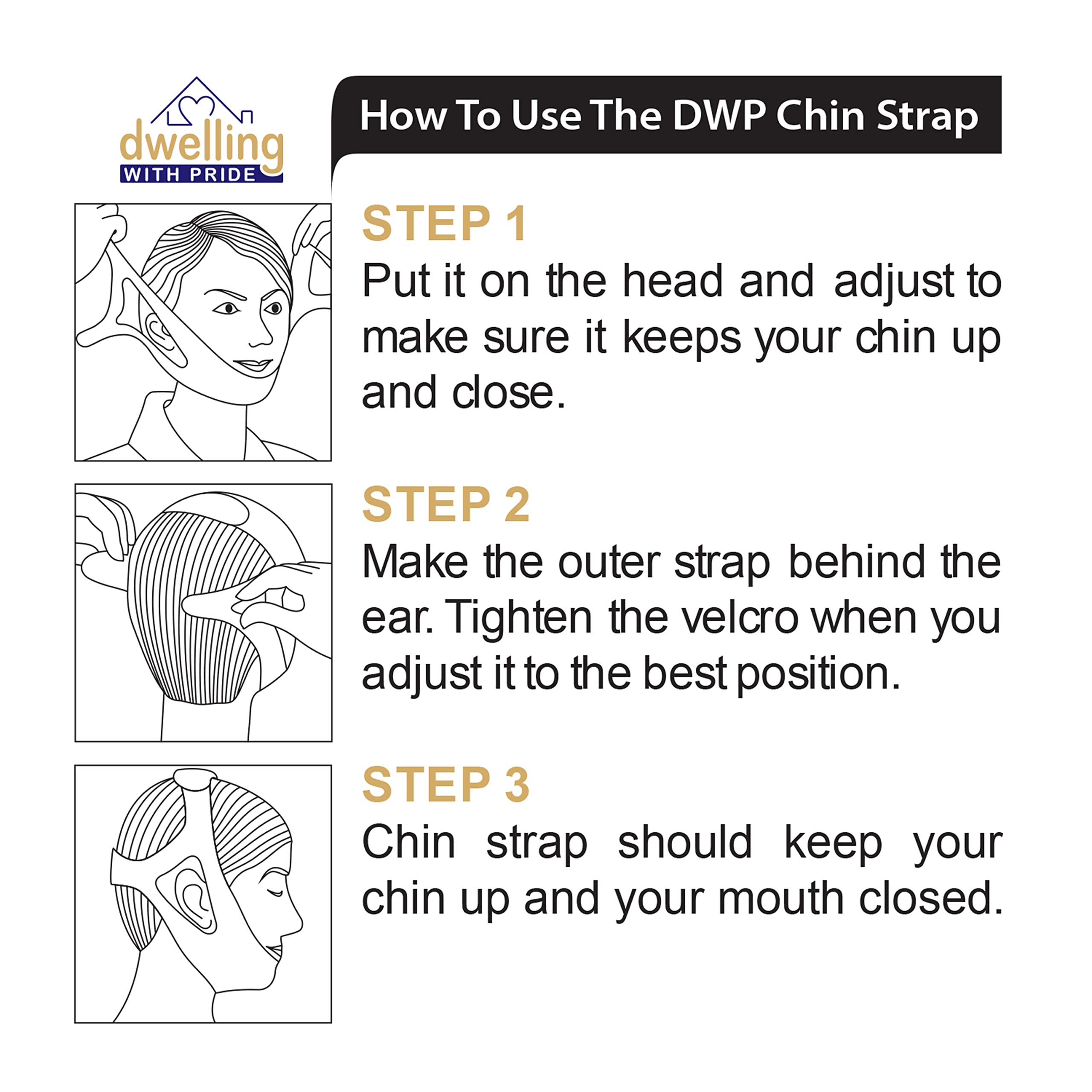 Buy now Anti Snore Chin Strap - Anti-Dry Mouth Chin Strap for CPAP Users - Stop Noise - Snoreless Sleeping Solution for Men and Women - Breathing Aid for Snoring at indiglob india