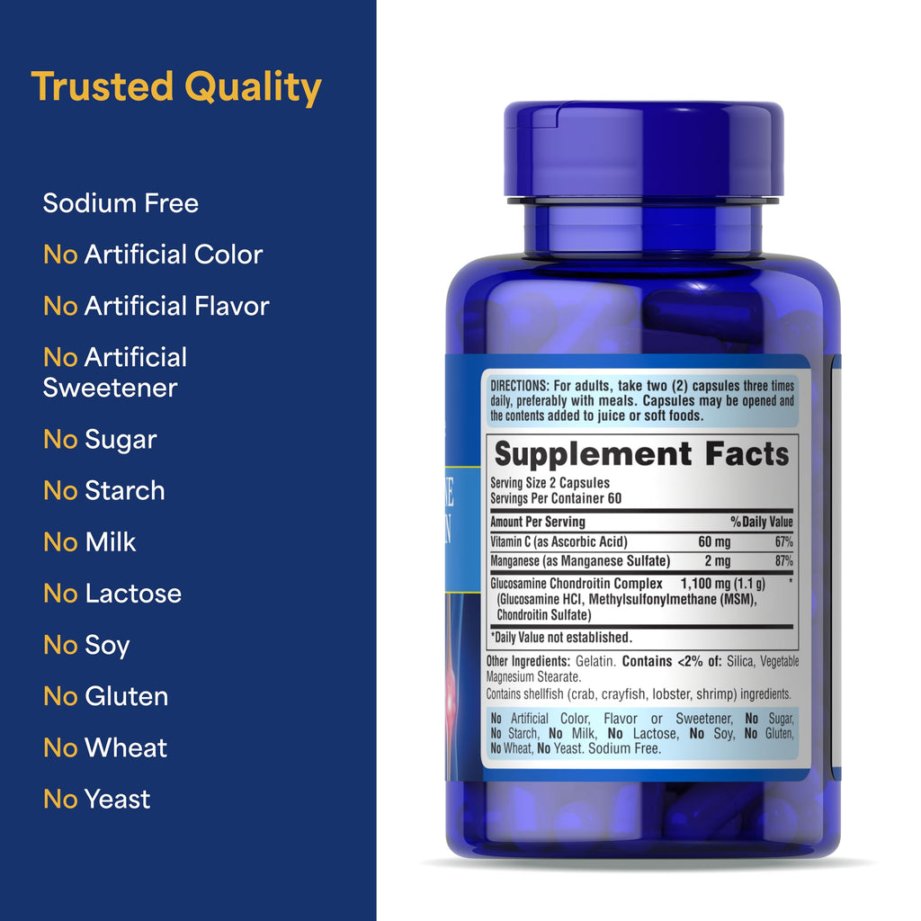 Puritan's Pride Glucosamine Chondroitin Complex for Women and Men