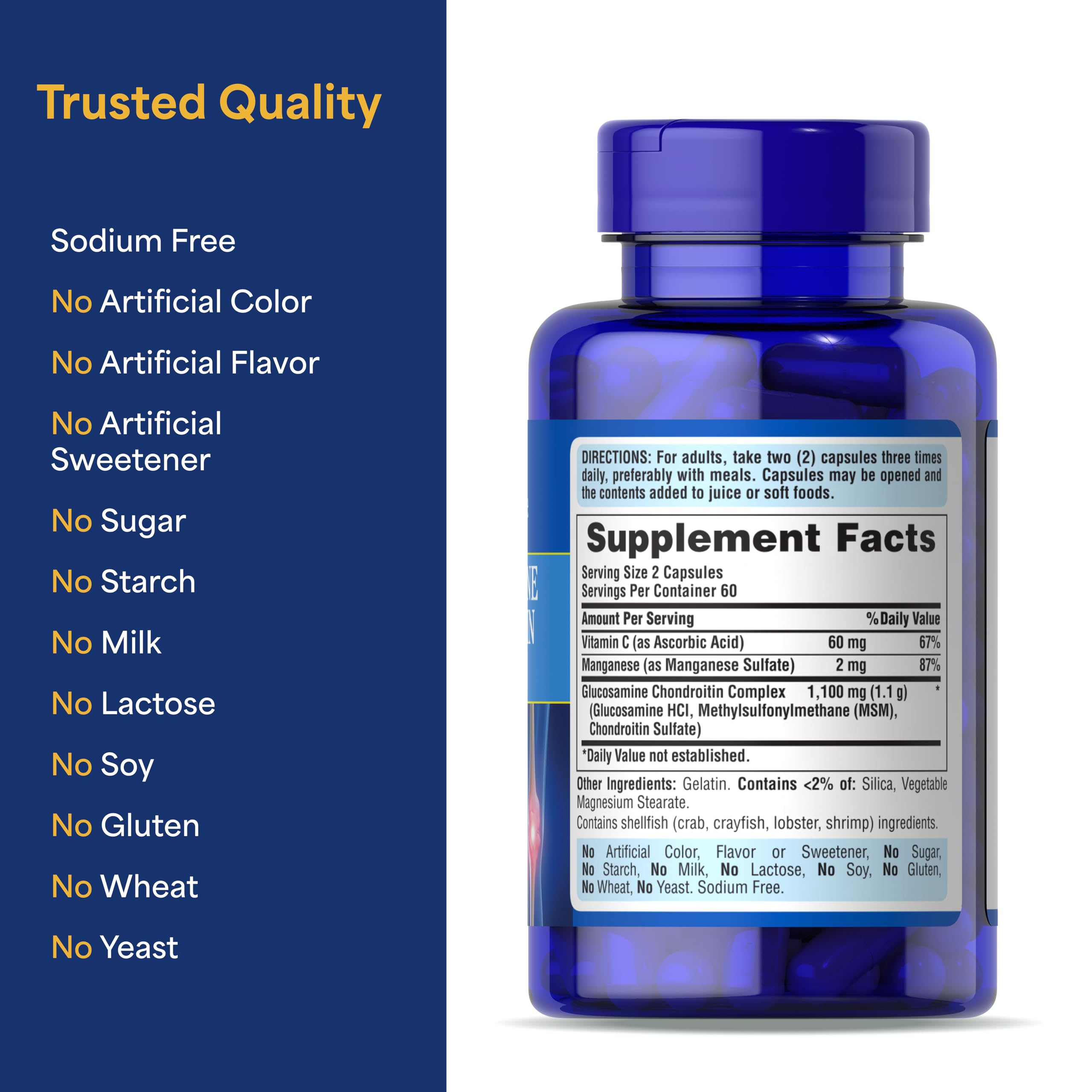 Puritan's Pride Glucosamine Chondroitin Complex for Women and Men