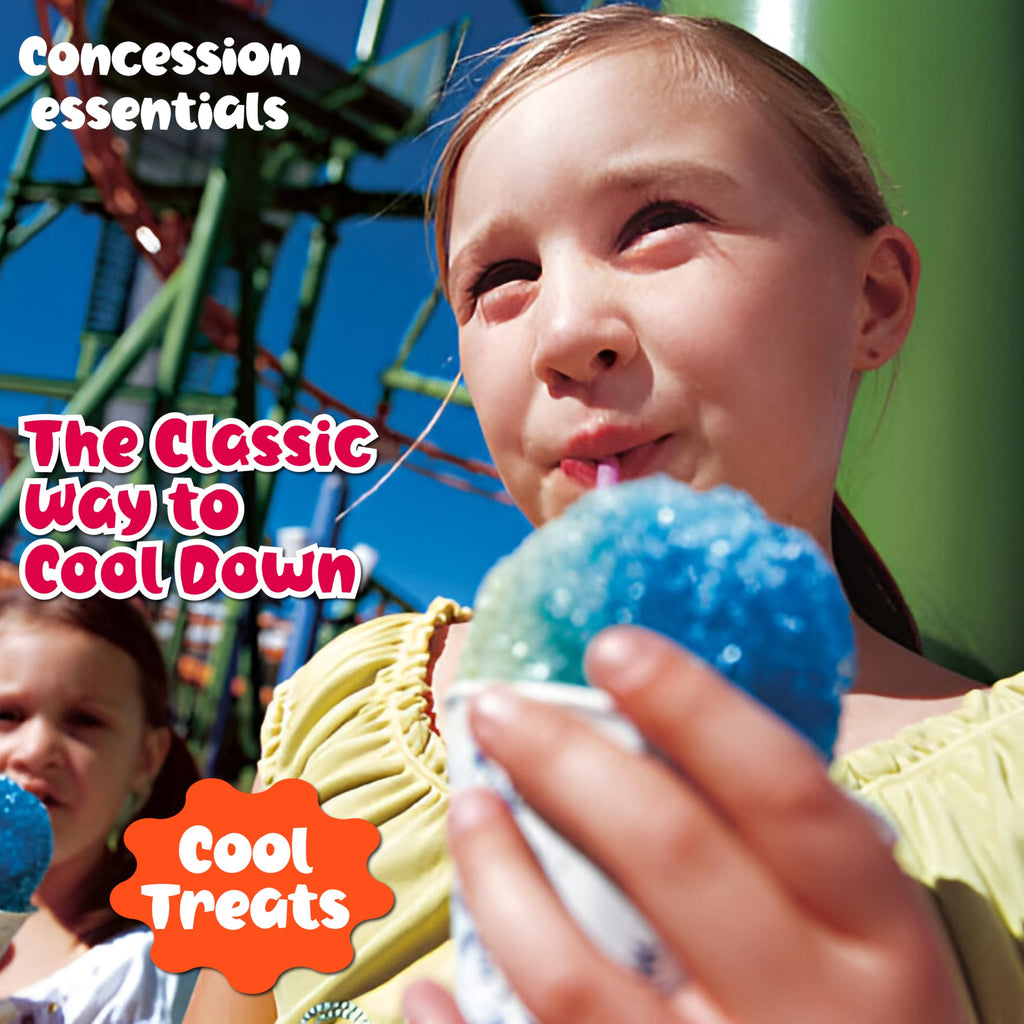 Concession Essentials Paper Snow Cone Cups, 6 oz, Wax Coated, Leakproof Water Cups for Shaved Ice, Water Cooler Dispenser, 100 Count
