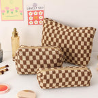 Buy now LYDZTION Makeup Bag Cosmetic Bag for Women,1Pcs Large Capacity Makeup Bags and 1Pcs Pencil Case Makeup Brushes Storage Bag Travel Toiletry Bag Organizer at indiglob india
