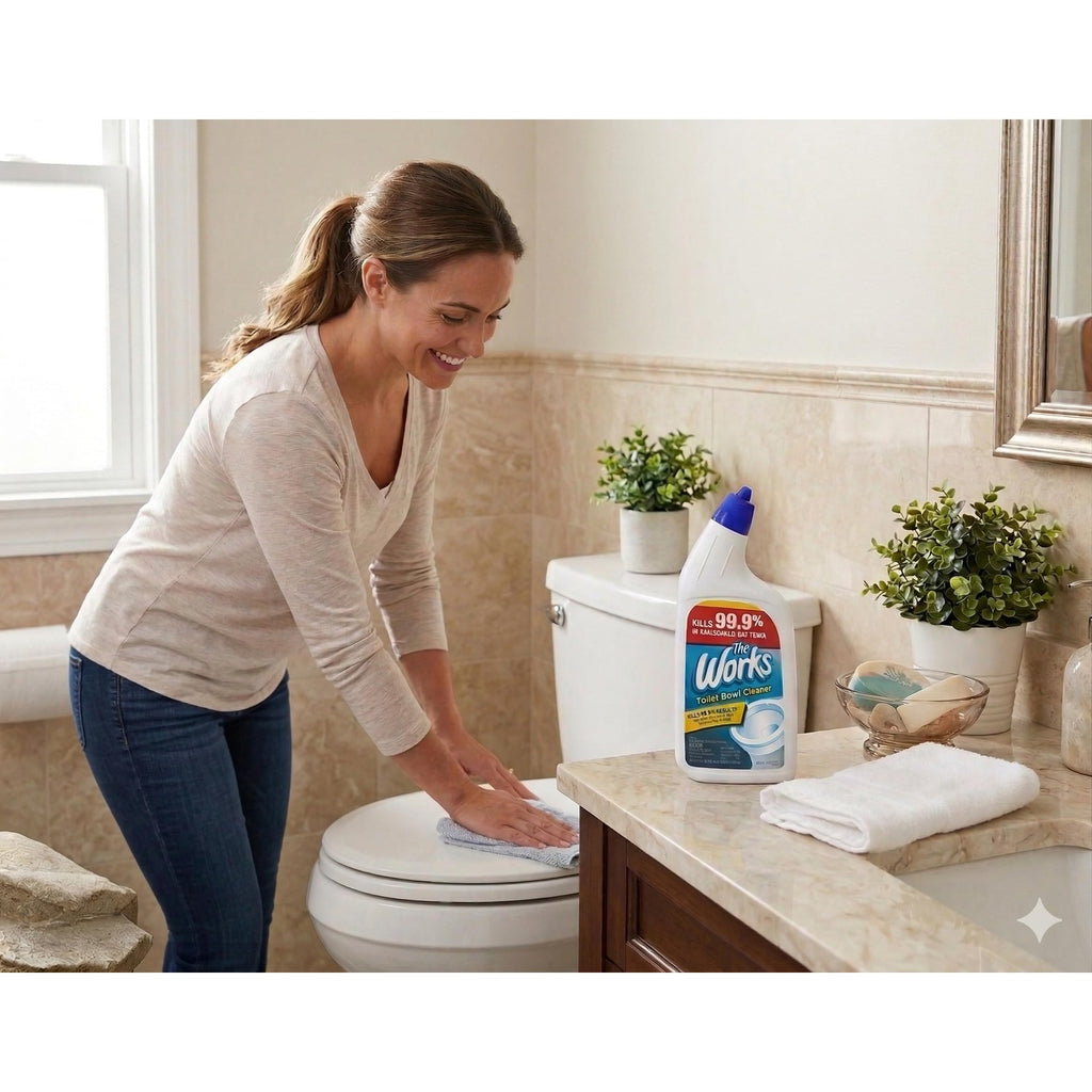 The Works Toilet Bowl Cleaner (2) bottles 24oz each