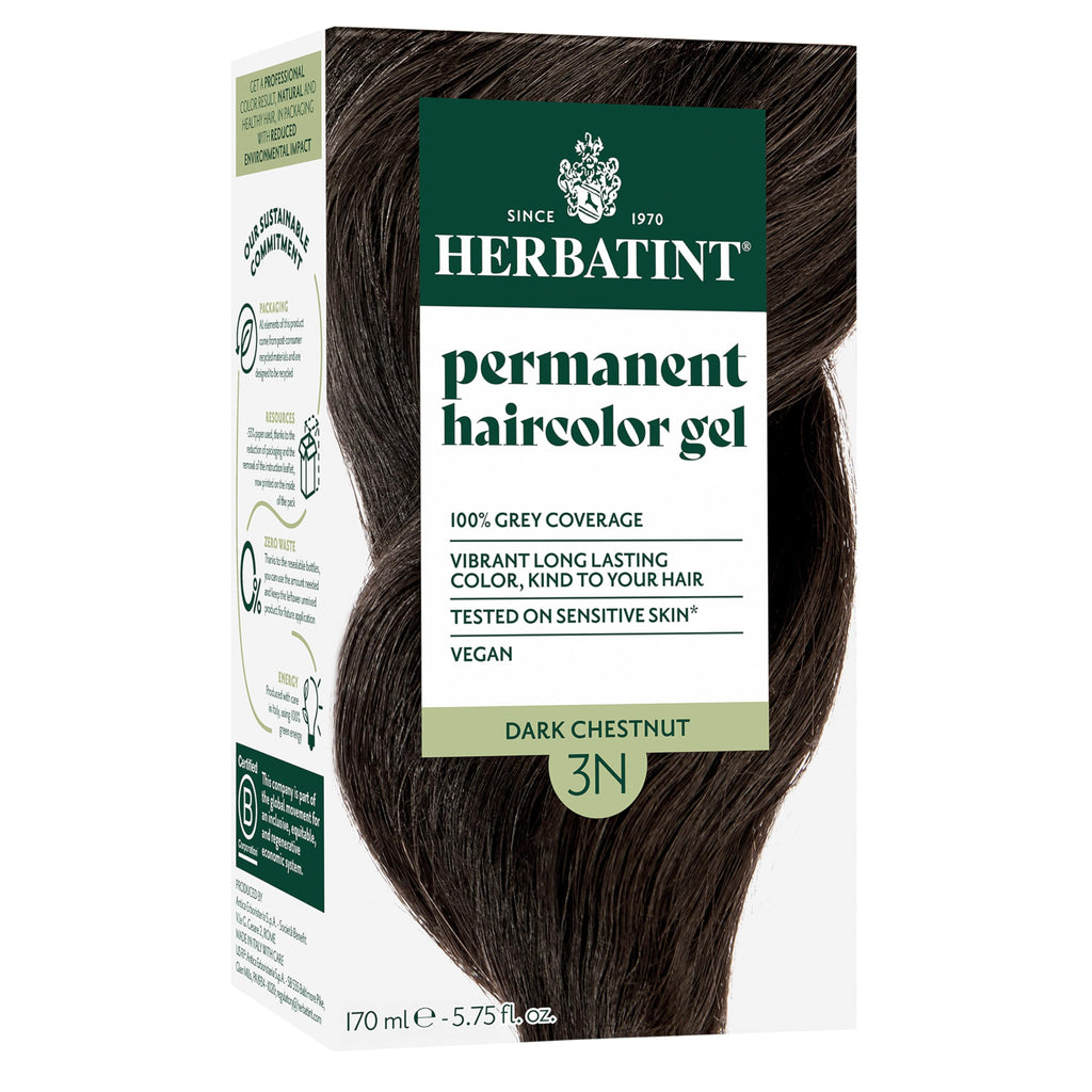 Buy now Herbatint Permanent Hair Dye For Women - 4N Chestnut - For Up To 100% Gray Coverage of Resistant Gray Hair - Ammonia-Free, Alcohol-Free & Vegan - Salon Influenced Hair color 5.75 fl oz at indiglob india