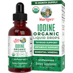 MaryRuth's Organic Iodine Liquid Drops, Potassium Iodide, 15 Month Supply | Potassium Iodide, 1 Year Supply, 450 Servings, Thyroid Health, USDA Organic