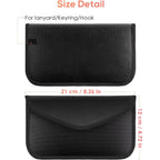 Buy now 2 Pack Faraday Bags for Phone and Car Keys, Signal Blocking Key Pouch, Anti Theft Car Protection, Cell Phone Keyless Entry Fob Signal Blocking Pouch at indiglob india