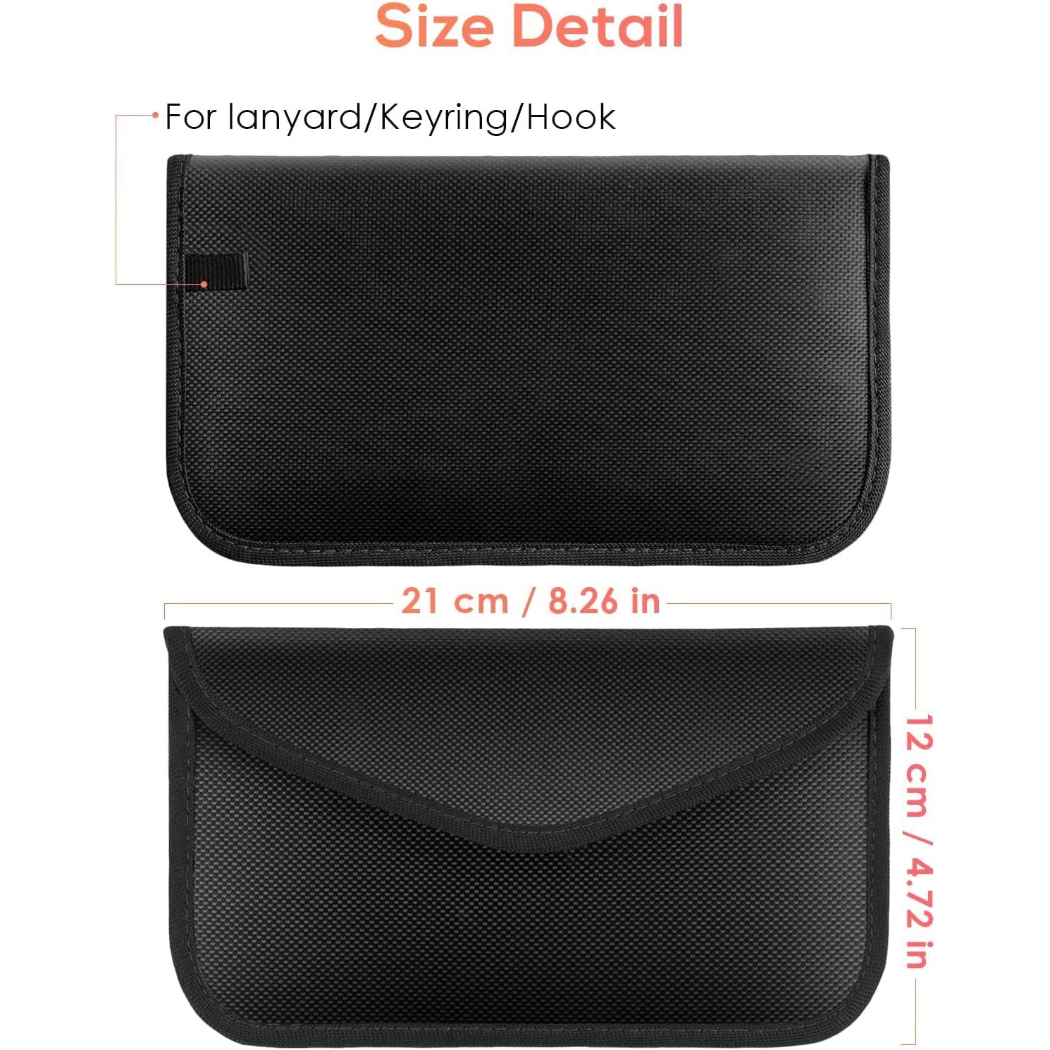 Buy now 2 Pack Faraday Bags for Phone and Car Keys, Signal Blocking Key Pouch, Anti Theft Car Protection, Cell Phone Keyless Entry Fob Signal Blocking Pouch at indiglob india