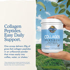 Garden of Life Grass Fed Collagen Peptides Powder Unflavored Collagen Powder for Women Men Hair Skin Nails Joints, Hydrolyzed Collagen Protein Supplements, Collagen for Women & Men, 28 Servings